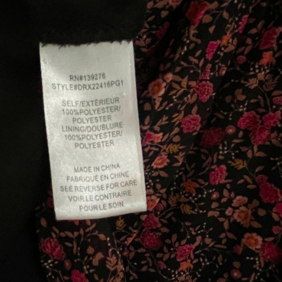 DR2 Women's Size 2X Floral Print Chiffon Blouse - Picture 7 of 7